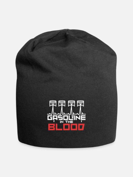Gasoline in the blood - Jersey-Beanie - Schwarz
