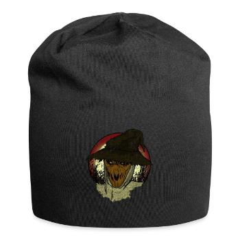 Scary Scarecrow Straw Man Scarecrow Field - Jersey Beanie - black - Front