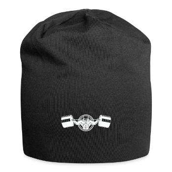 Bodybuilder Hund - Dog - Pitbull - Jersey Beanie - black - Front