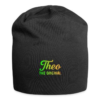Je m'appelle Theo T-Shirt Prénom Enfant - Bonnet en jersey - noir - Devant