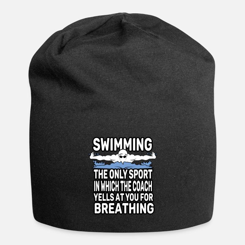 Schwimmen - Jersey-Beanie - Schwarz