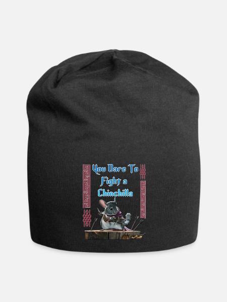 Chinchilla - Jersey-Beanie - Schwarz