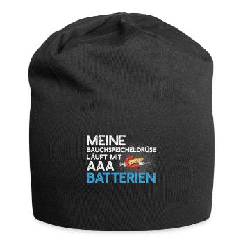 Diabète insuline - Bonnet en jersey - noir - Devant