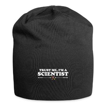 Trust me I'm a Scientist, Atom - Sprüche - Spruch - Jersey-Beanie - Schwarz - Vorne