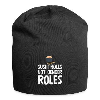 Les rouleaux de sushi ne sont pas des rôles de genre - Bonnet en jersey - noir - Devant