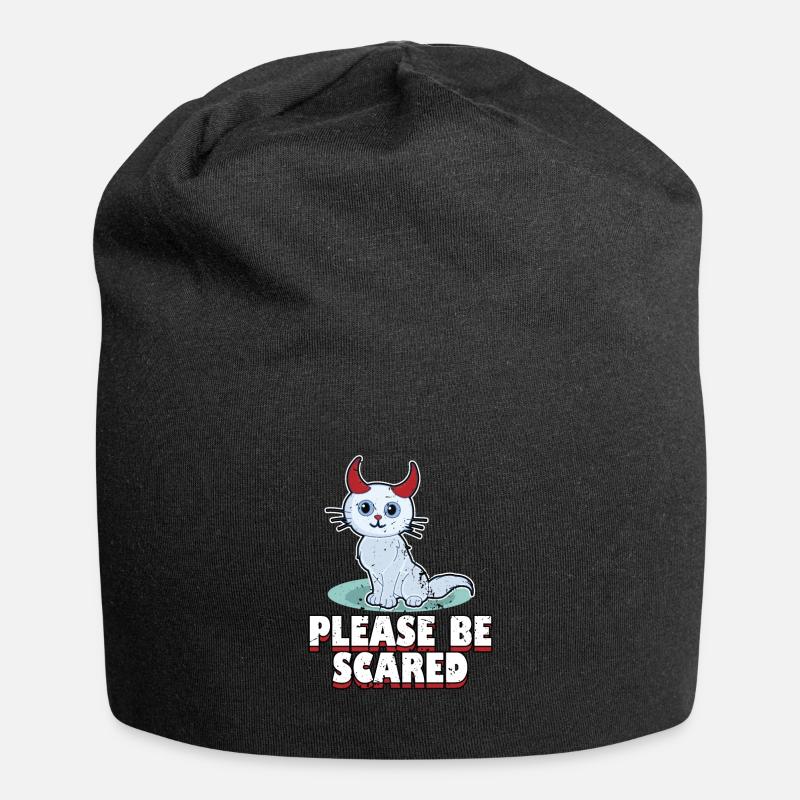 Halloween - Jersey-Beanie - Schwarz