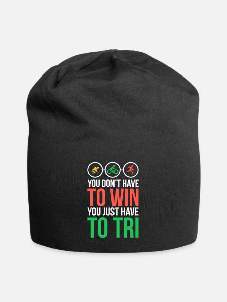 You don't have to win - Jersey Beanie - black