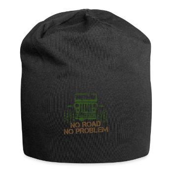 No road No problem SUV gift - Jersey Beanie - black - Front