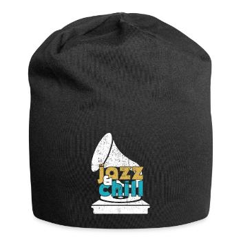 Jazz & Chill lustiger Spruch Jugendliche Weihnacht - Jersey-Beanie - Schwarz - Vorne