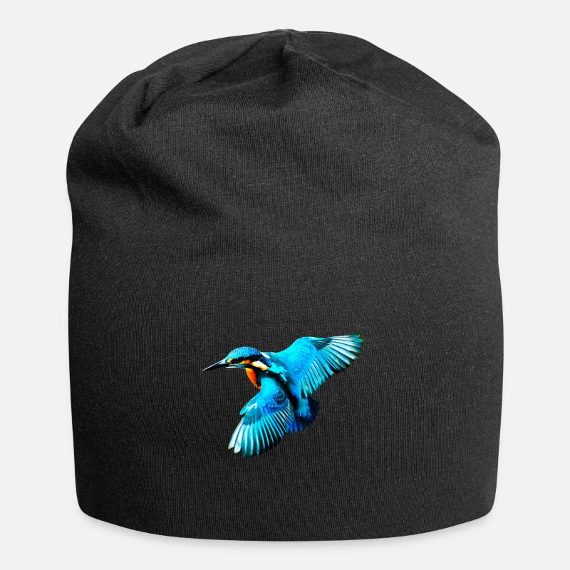 Eisvogel - Jersey-Beanie - Schwarz