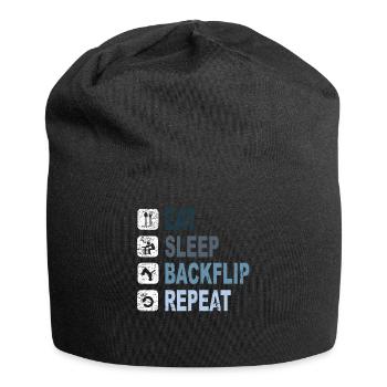 BackFlip, Parkour, Freerun, Sport, Gift - Jersey Beanie - black - Front