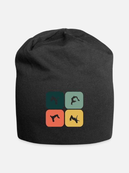 Backflip, somersault - Jersey Beanie - black