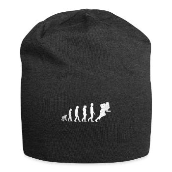 Football Evolution American Football Geschenk - Jersey-Beanie - Anthrazit - Vorne