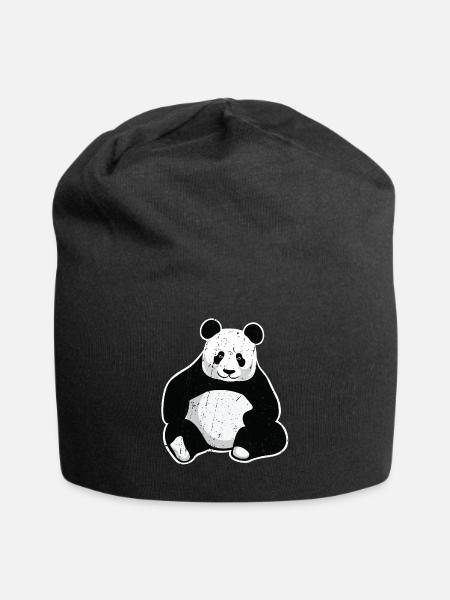 Great Panda Giant Panda - Jersey Beanie - black