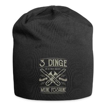 Blasmusik Shirt · Musikant · 3 Dinge - Jersey-Beanie - Schwarz - Vorne