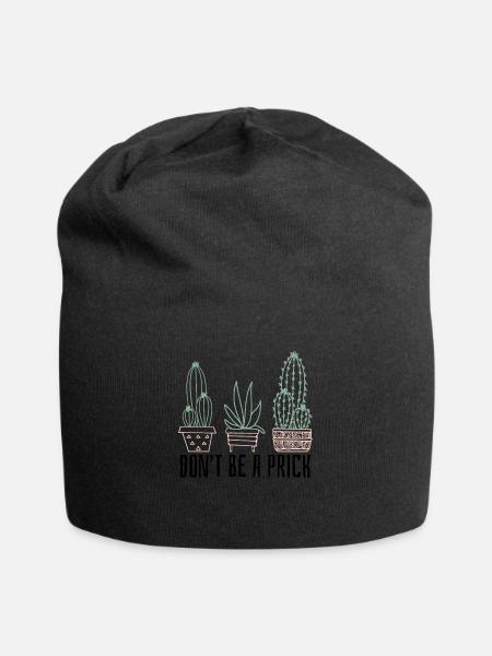 Kaktus - Jersey-Beanie - Schwarz