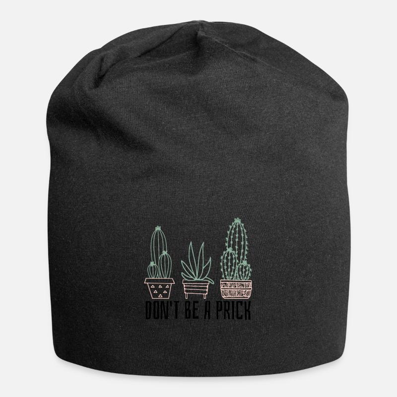 Kaktus - Jersey-Beanie - Schwarz