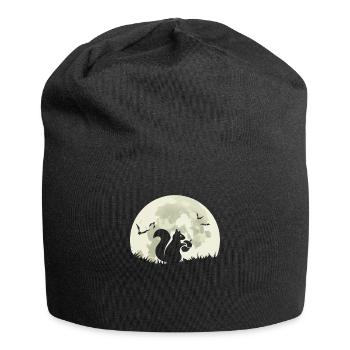Écureuil lune chauve-souris - Bonnet en jersey - noir - Devant