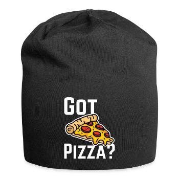 Vous avez une pizza? W31 - Bonnet en jersey - noir - Devant