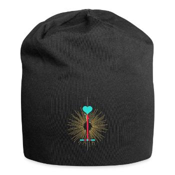 Selle d'amour - Bonnet en jersey - noir - Devant
