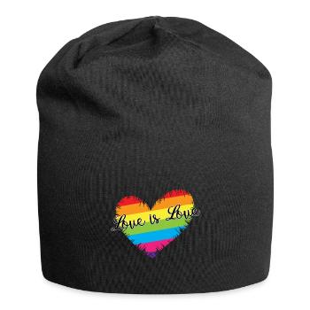 Love is Love heart - Jersey Beanie - black - Front