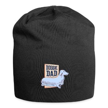 Doggie Dad, gift idea for dog owners - Jersey Beanie - black - Front