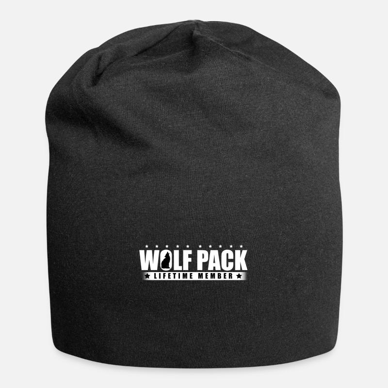 WOLF pack gift idea - Jersey Beanie - black