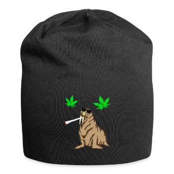 Thug Walrus Piper Cadeaux De Joint De Feuille De Cannabis - Bonnet en jersey - noir - Devant