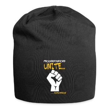Prokrastination vereint morgen - Jersey-Beanie - Schwarz - Vorne