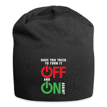 Programmer Computer Technician It Shirt Gift - Jersey Beanie - black - Front