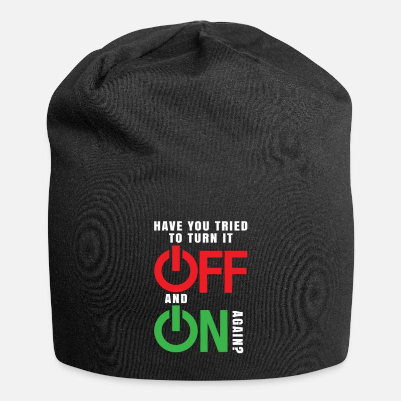 Programmierer Computer Techniker It Shirt Geschenk - Jersey-Beanie - Schwarz