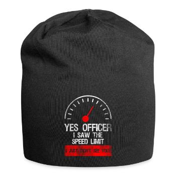The Speed Limit Autorennfahrer Shirt Geschenk - Jersey-Beanie - Schwarz - Vorne