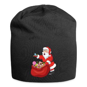 Noël Noël Père Noël Père Noël - Bonnet en jersey - noir - Devant