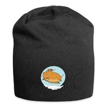 Niedliches Rentier Ren Rentiere Weihnachten Xmas - Jersey-Beanie - Schwarz - Vorne