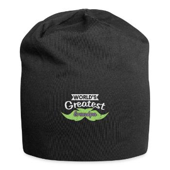 Le plus grand grand-père du monde I barbe grand-père schnauzer grand-mère - Bonnet en jersey - noir - Devant