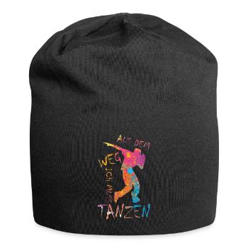 Out of the way I have to dance party dancers - Jersey Beanie - black - Front