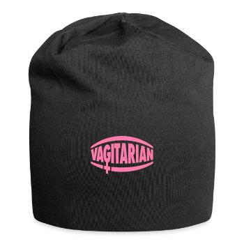 Vagitarian lesbian lesbian lesbian LGBT Gay Pride - Jersey Beanie - black - Front