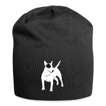 bull-terrier - Bonnet en jersey - noir - Devant