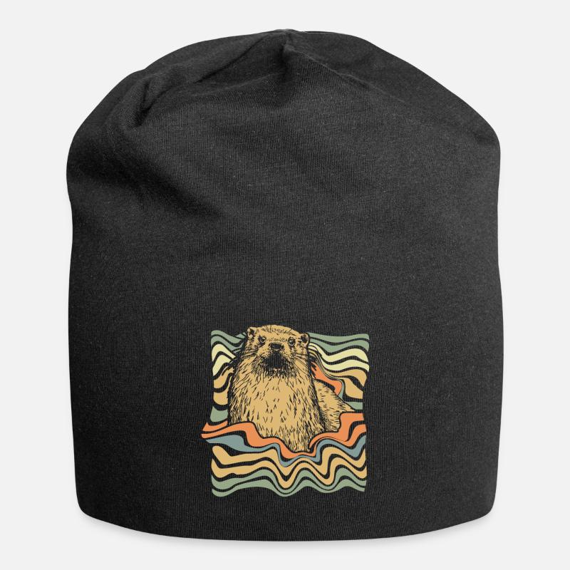 loutre - Bonnet en jersey - noir