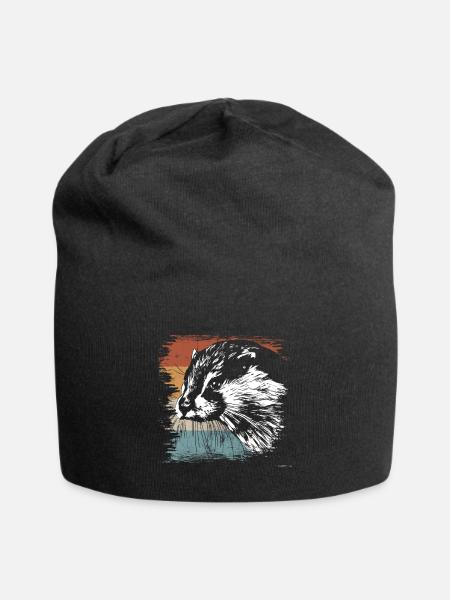 Otter - Jersey-Beanie - Schwarz