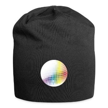 Rainbow Disco Ball - Jersey Beanie - black - Front