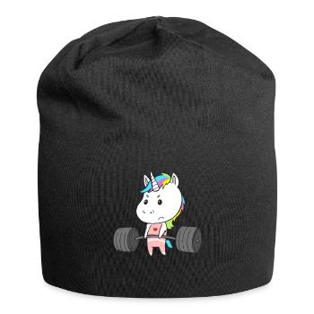 Einhorn Training Workout Krafttraining für Frauen - Jersey-Beanie - Schwarz - Vorne