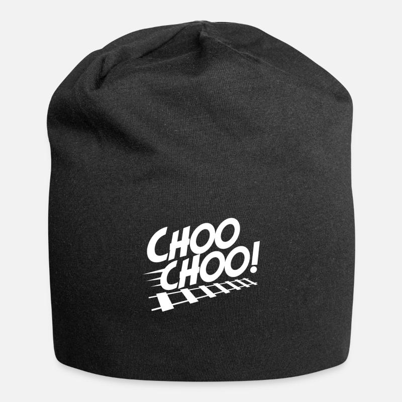 chemin de fer - Bonnet en jersey - noir
