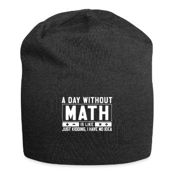 Mathematik - Jersey-Beanie - Anthrazit - Vorne