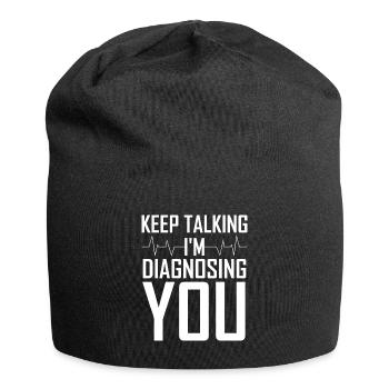 psychologie - Bonnet en jersey - noir - Devant