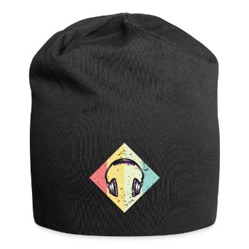 Music headphones - Jersey Beanie - black - Front