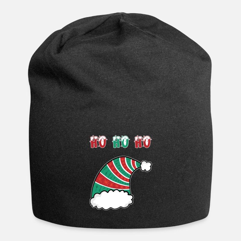 ho ho ho T-shirt de Noël - Bonnet en jersey - noir