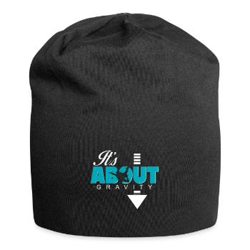 C'est juste un cadeau de gravité - Bonnet en jersey - noir - Devant