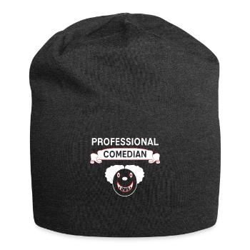 Professional Comedian Komiker Spruch Geschenk - Jersey-Beanie - Anthrazit - Vorne