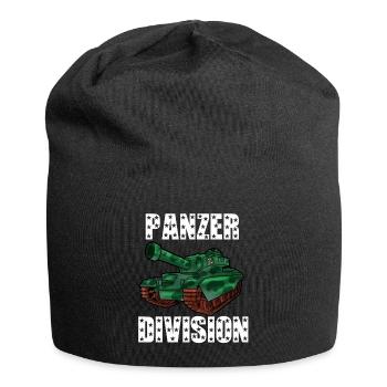 Panzer Division Bundeswehr Militär Kampfpanzer - Jersey-Beanie - Schwarz - Vorne